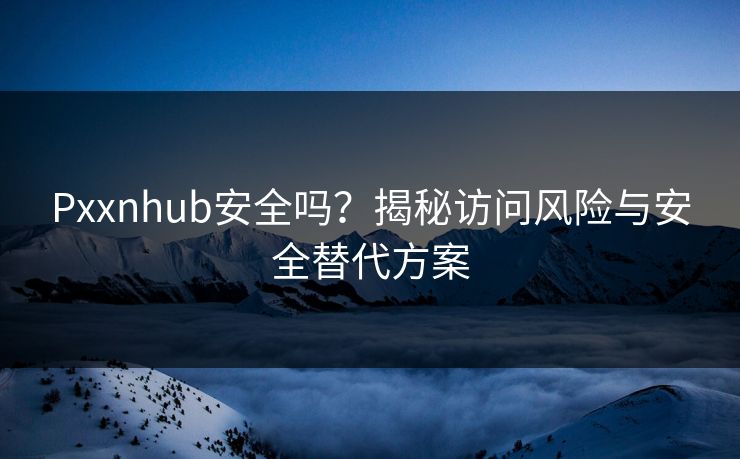 Pxxnhub安全吗？揭秘访问风险与安全替代方案
