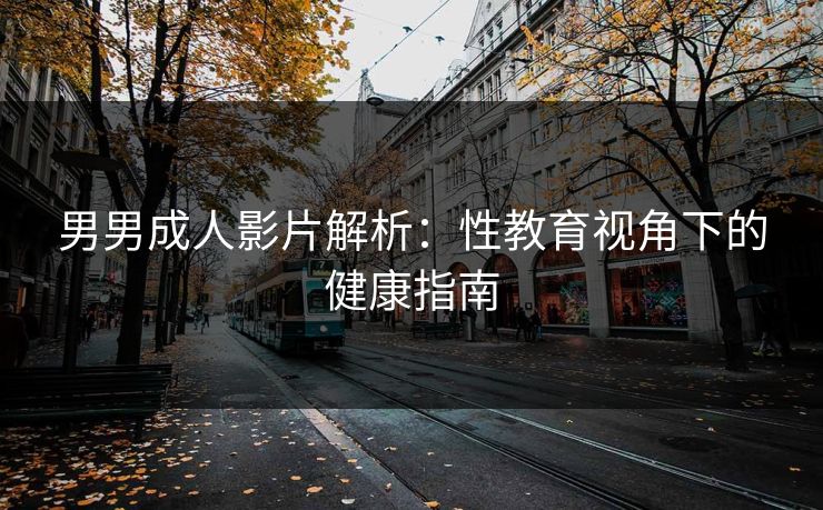男男成人影片解析：性教育视角下的健康指南